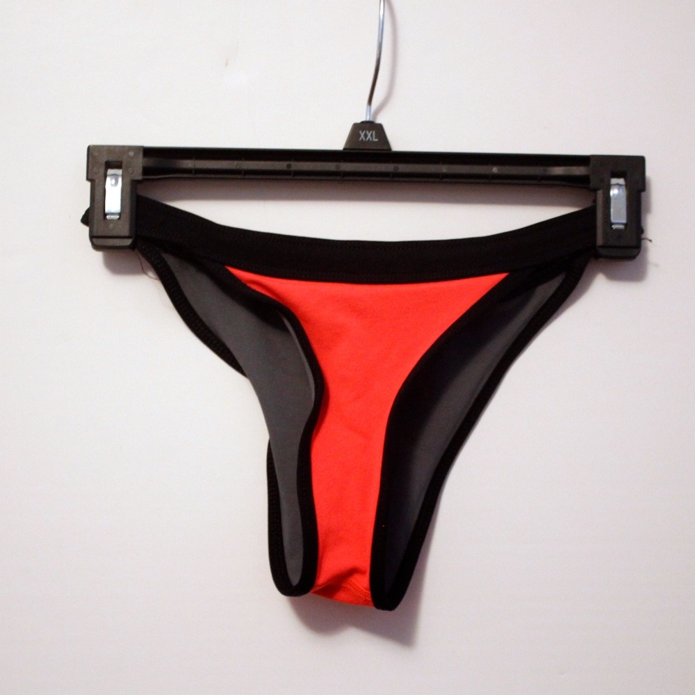 Neon pink bikini bottoms